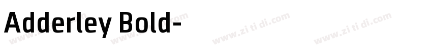 Adderley Bold字体转换